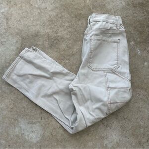 Simple Society High Rise Straight Leg Grey Carpenter Streetwear Pants Size 5/27